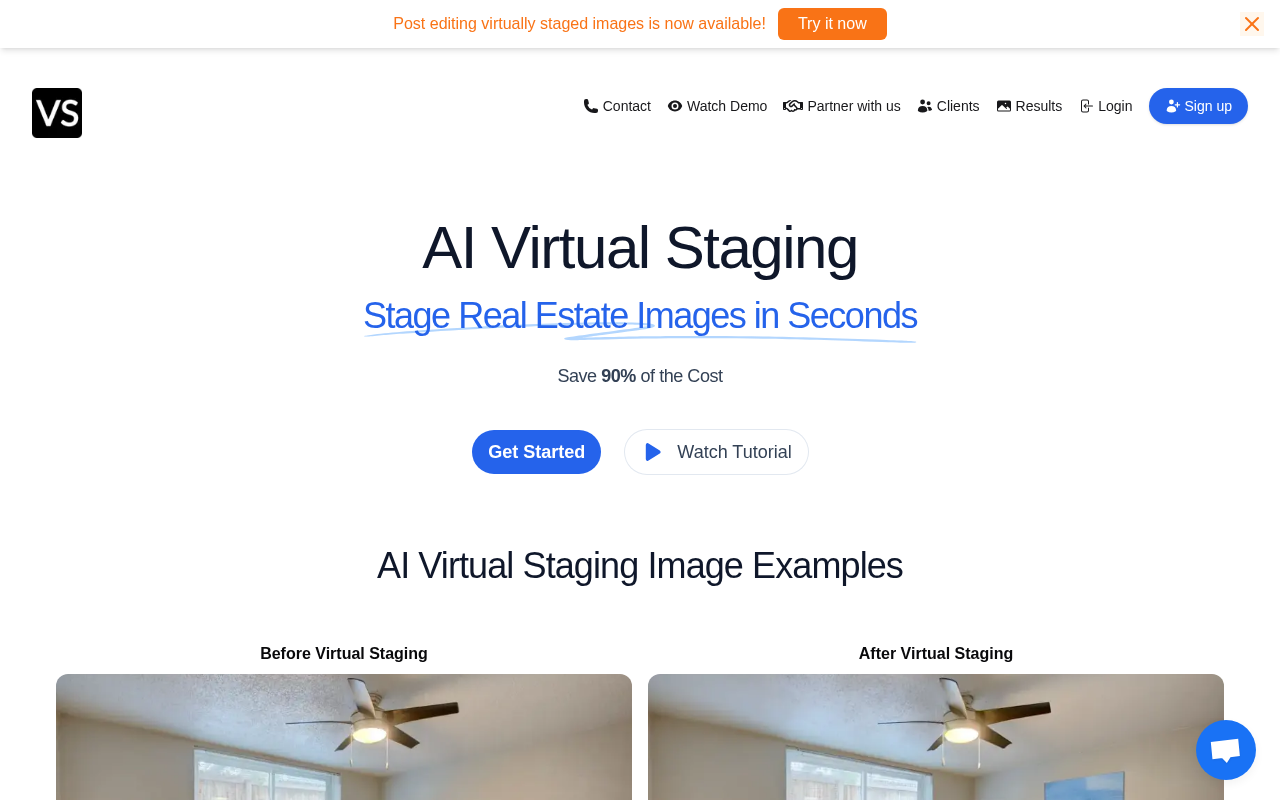 Screenshot of Virtual Staging AI: Reimagine Real Estate Photography Instantly