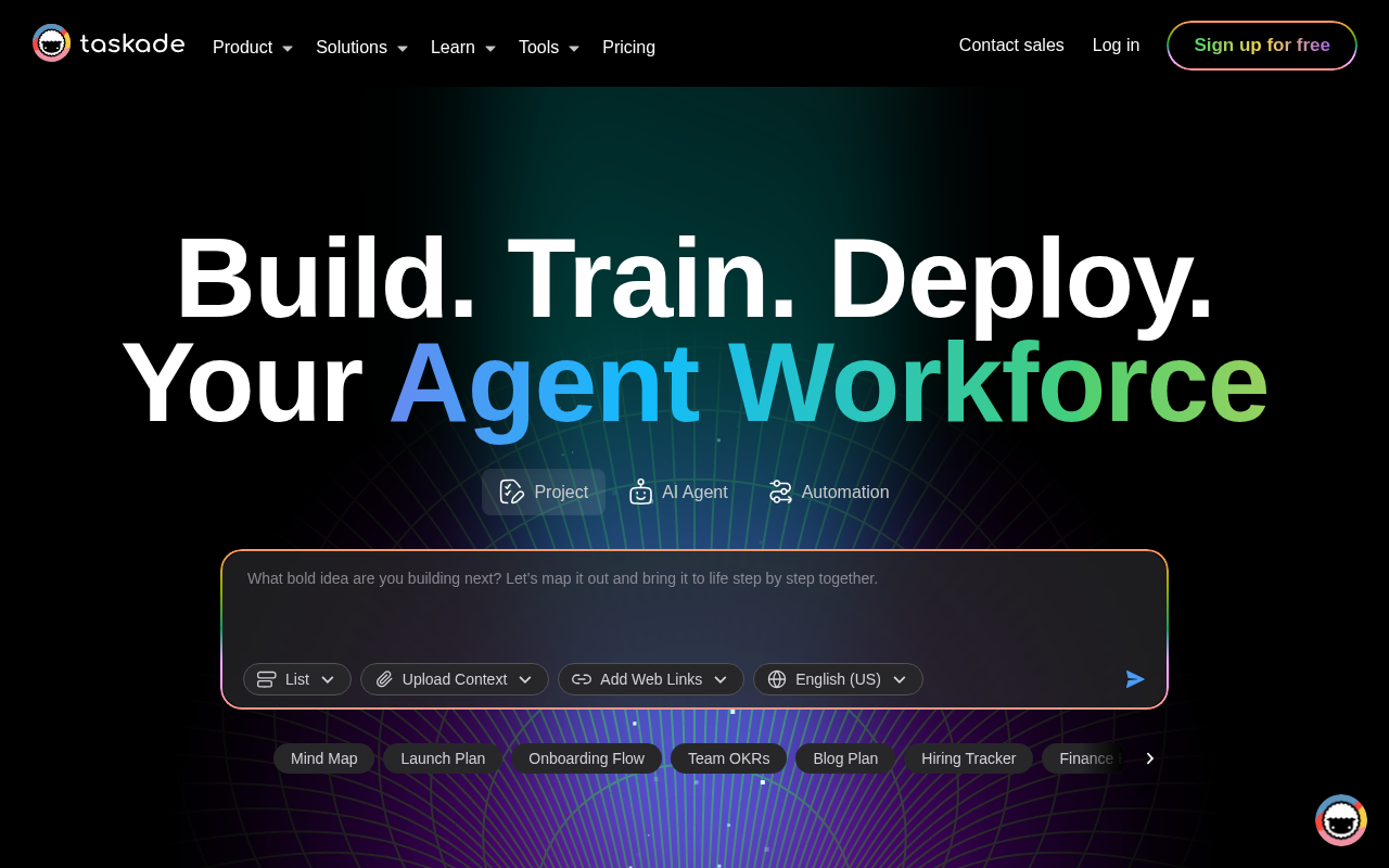 Screenshot of Taskade: Supercharge Productivity with AI-Powered Agents & Workflow Automation