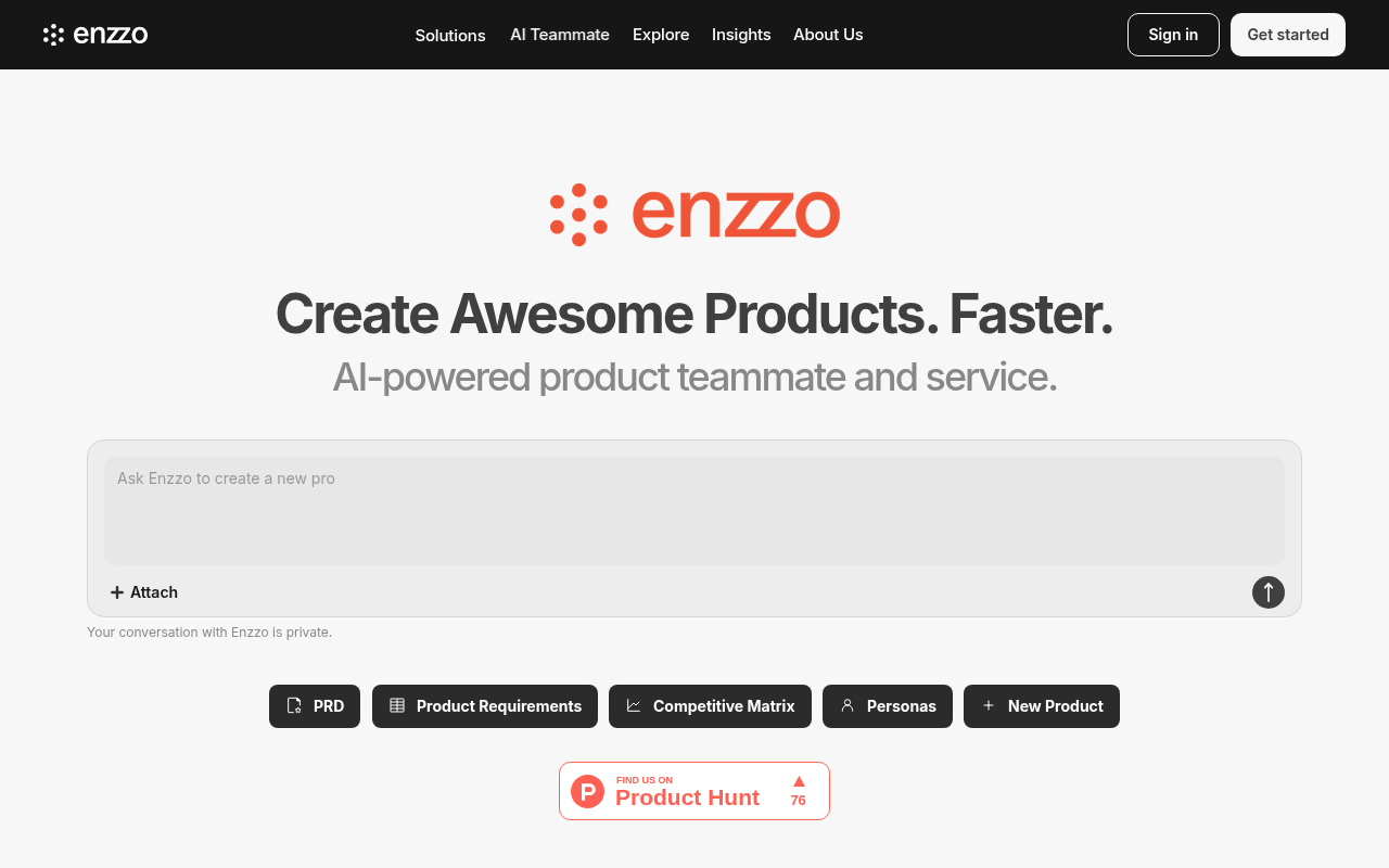 Screenshot of Enzzo AI: The Future of Hardware Development