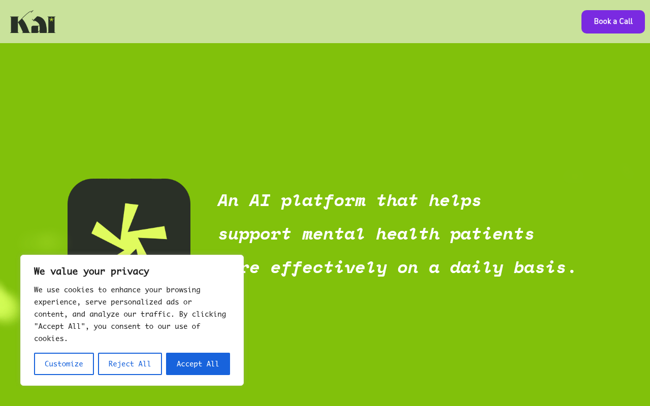 Screenshot of Kai AI: Your Pocket-Sized Mental Wellness Coach