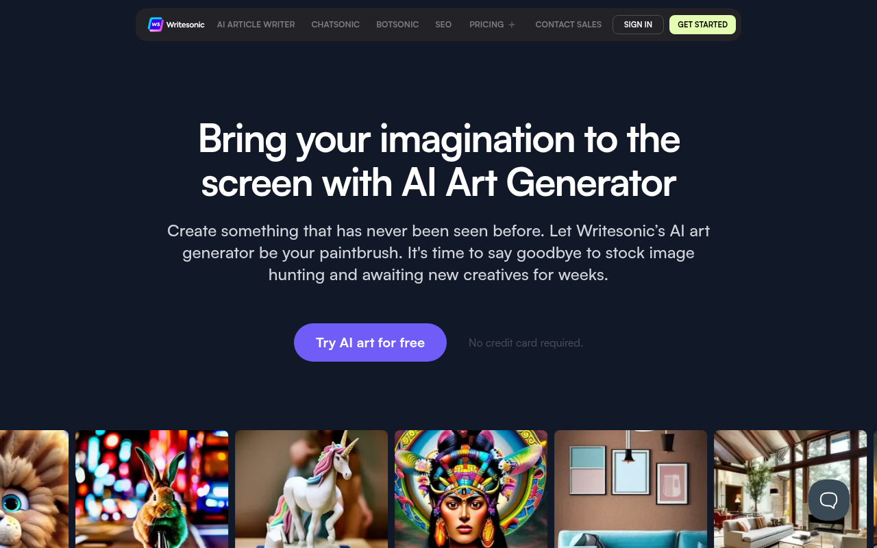 Screenshot of PhotoSonic: Unleash Your Creativity with AI-Powered Art Generation