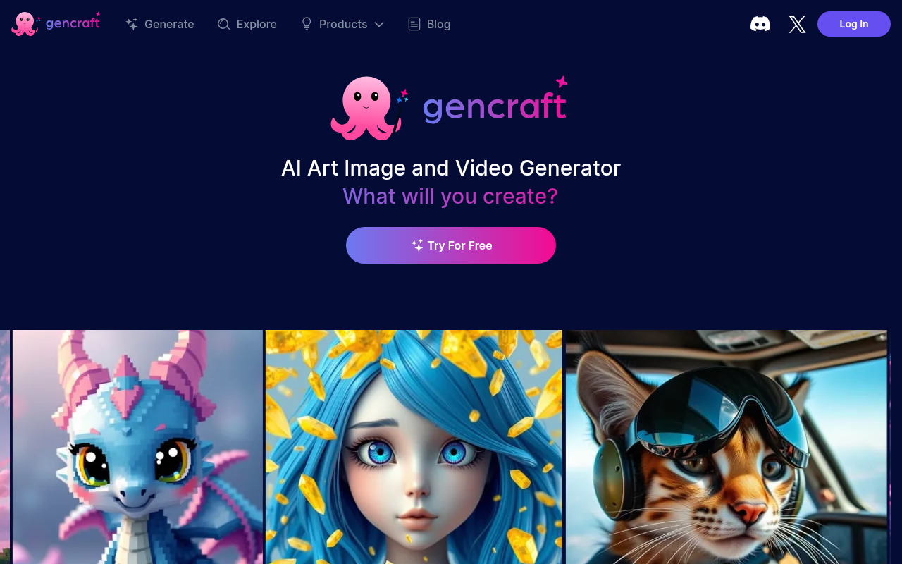 Screenshot of Gencraft: Unleash Your Creativity with AI-Powered Art