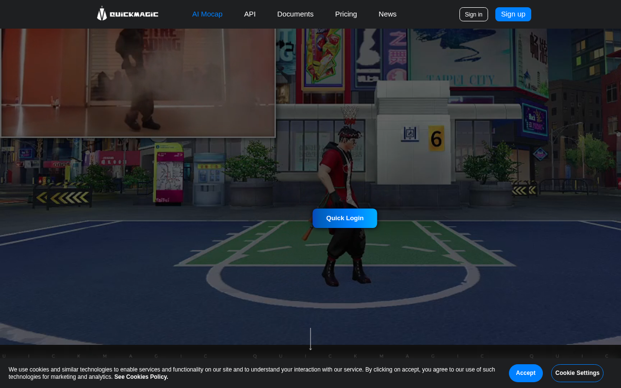 Screenshot of QuickMagic AI: Instant 3D Animation from Video