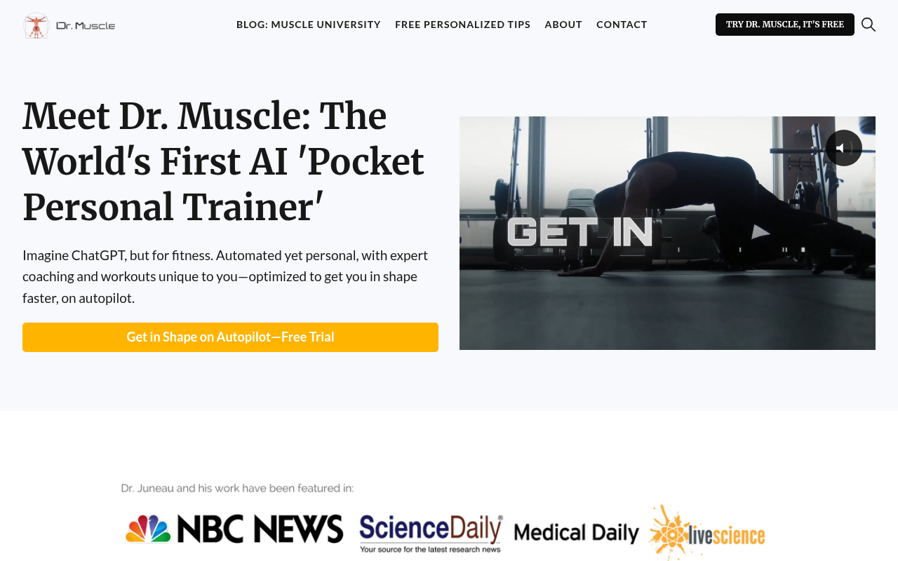 Screenshot of Dr. Muscle AI: Your Pocket Personal Trainer for Automated Fitness