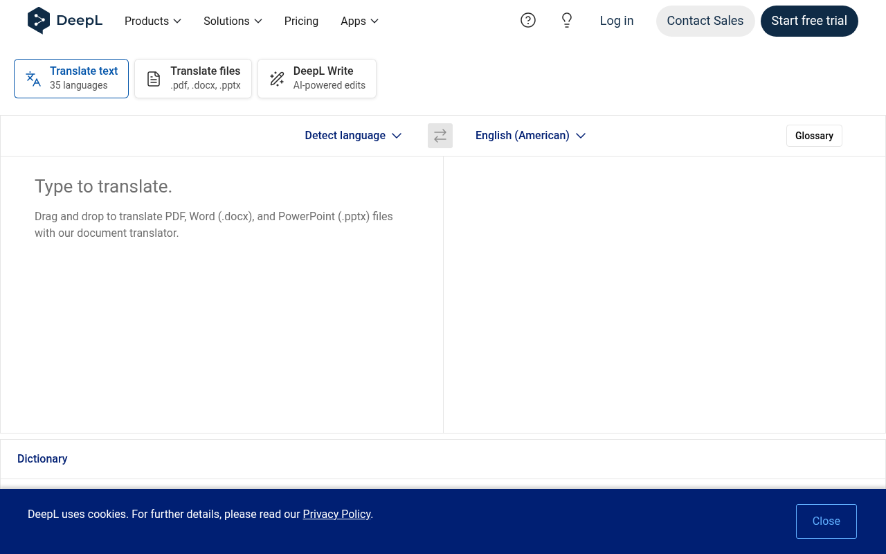 Screenshot of DeepL: The AI-Powered Translator Revolutionizing Global Communication