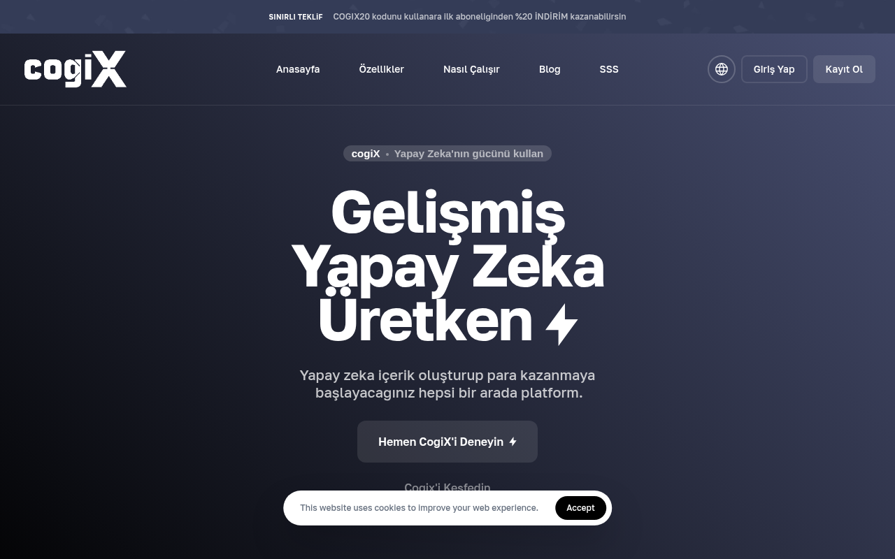 Screenshot of CogX: AI-Powered Knowledge Management for Enterprises