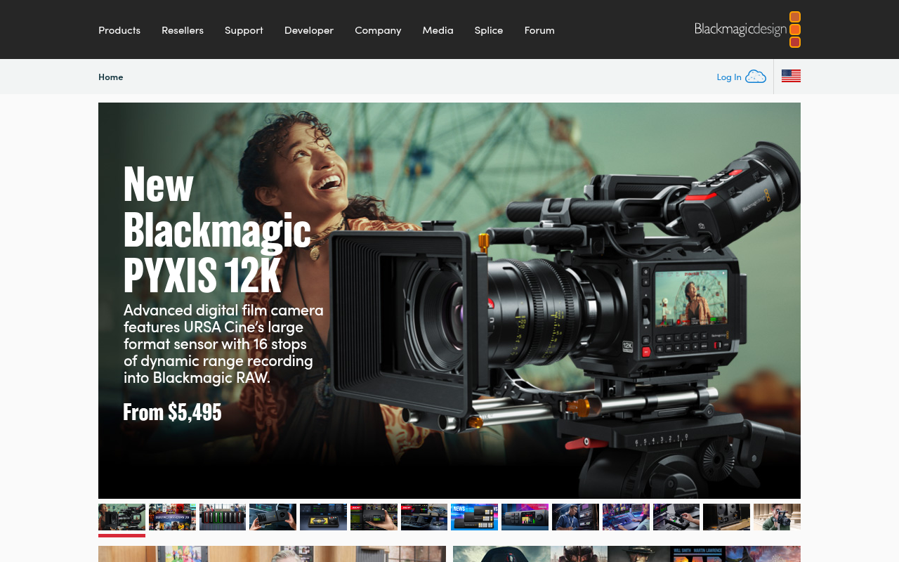Screenshot of Blackmagic Design: Revolutionizing Video Production Workflows