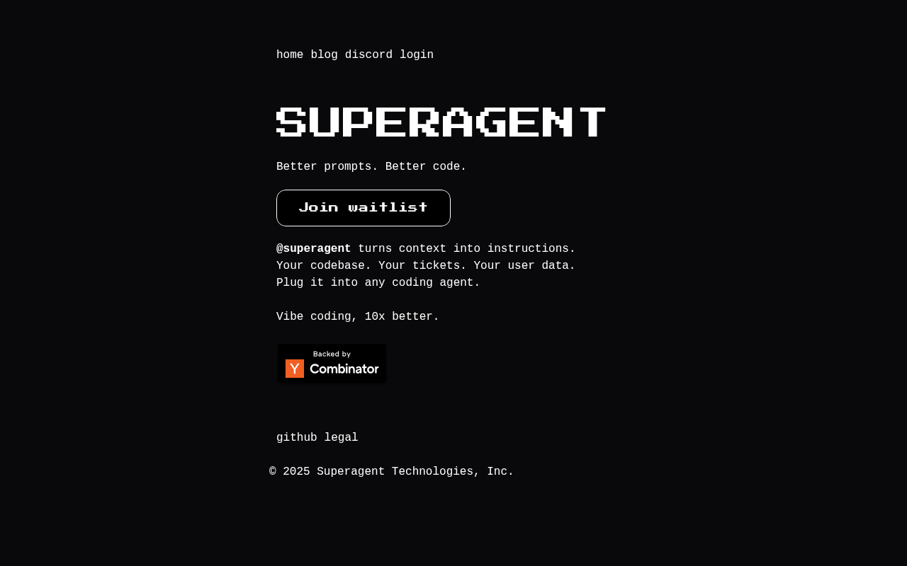 Screenshot of Superagent: The AI Workmate Revolutionizing Team Productivity