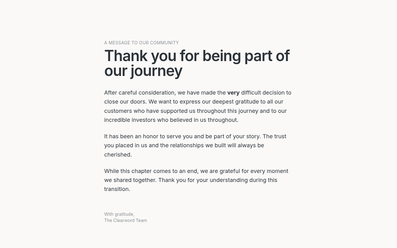Screenshot of Clearword: AI-Powered Productivity for Focused Reading and Saving