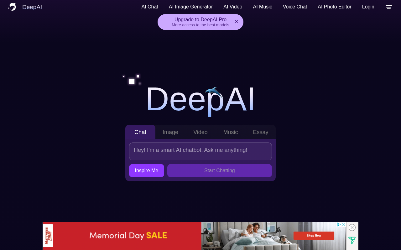Screenshot of DeepAI Review: Unleash Your Creativity with AI-Powered Tools