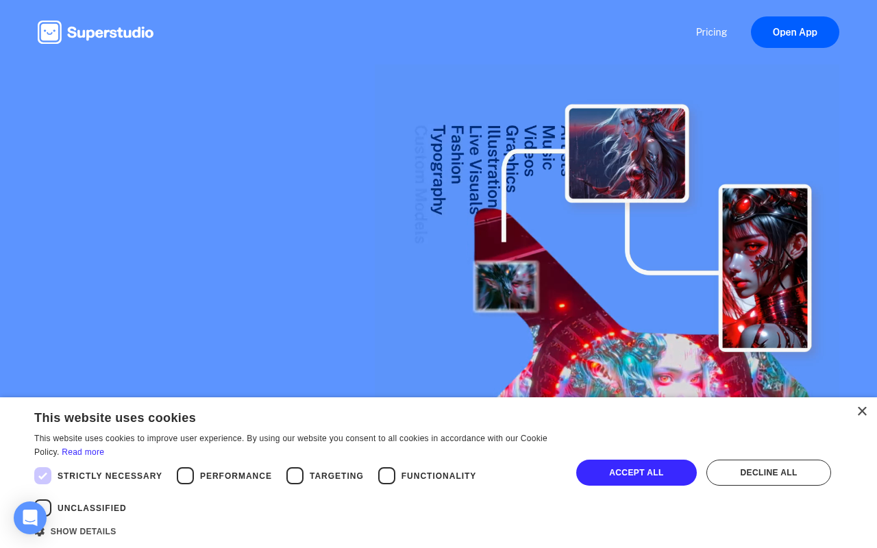 Screenshot of Kaiber AI: Transform Your Ideas into Stunning Visuals