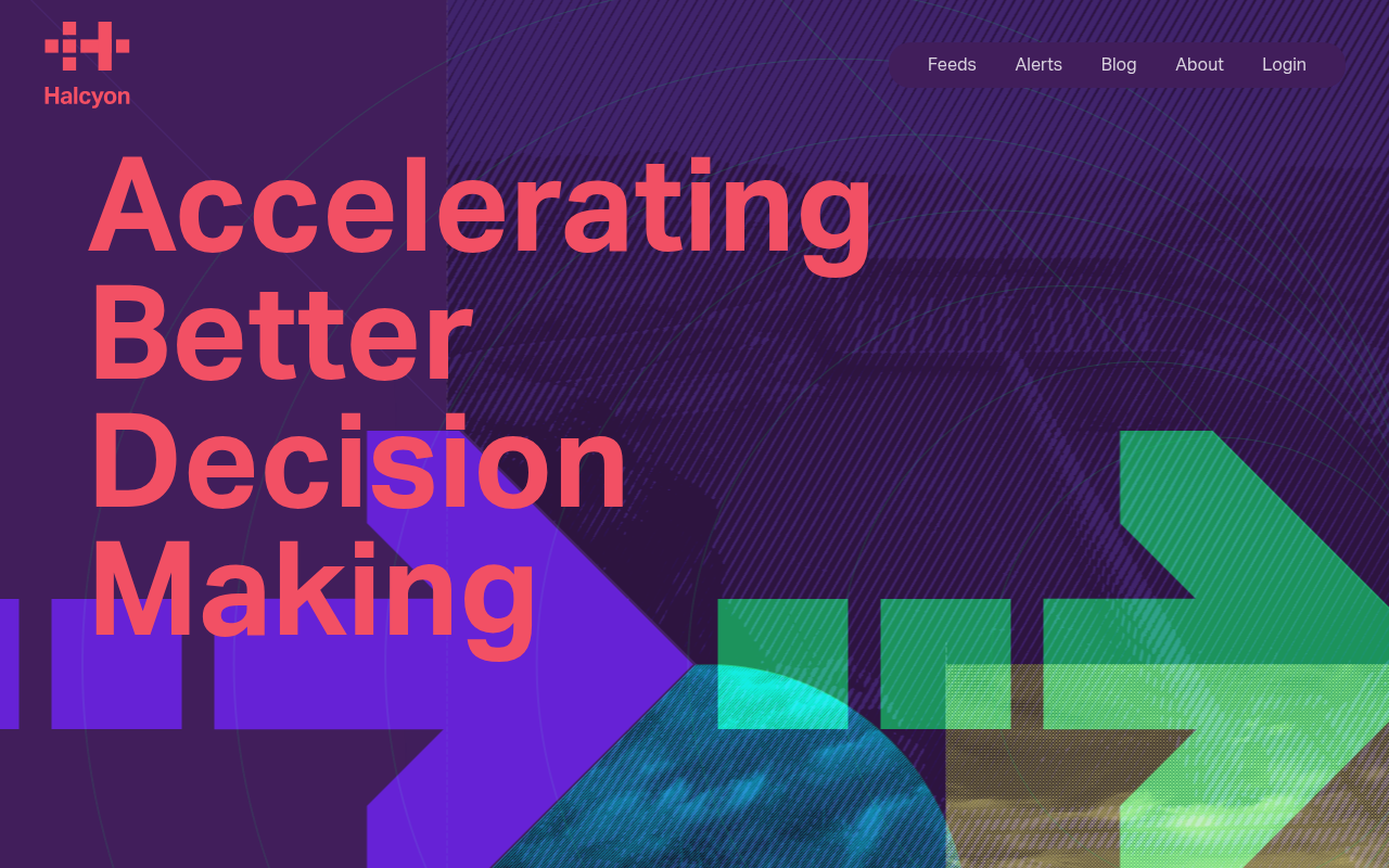 Screenshot of Halcyon: AI-Powered Intelligence for Energy Transition Professionals