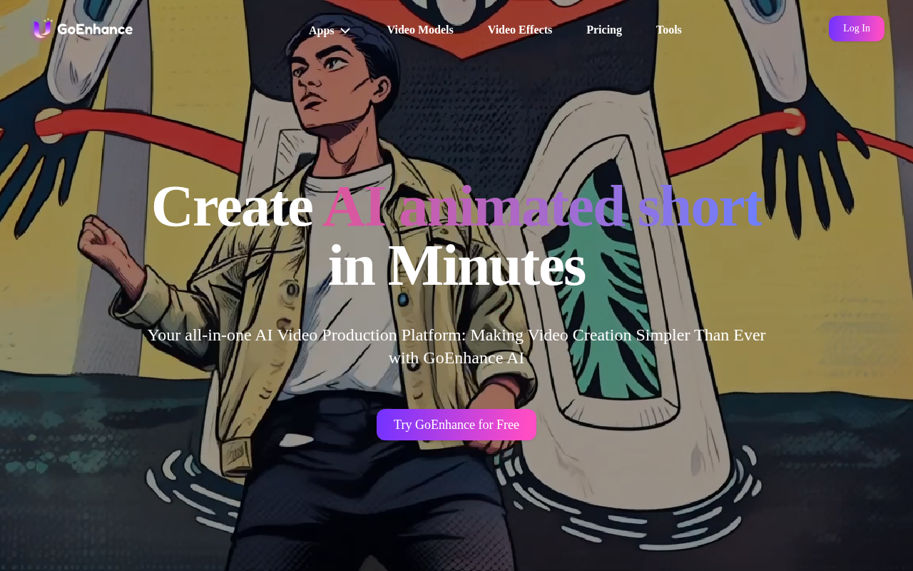 Screenshot of GoEnhance AI: Transform Your Videos & Upscale Images with AI