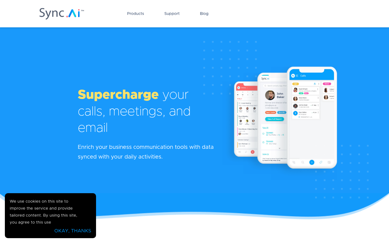 Screenshot of Sync.AI: Streamline Client Management and Communication