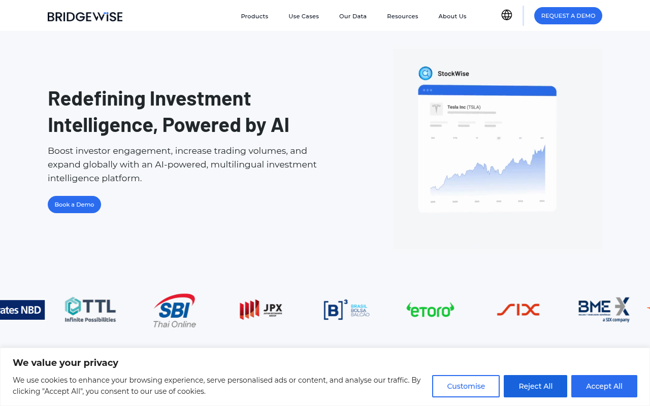 Screenshot of Bridgewise AI: Revolutionizing Investment Analysis with AI