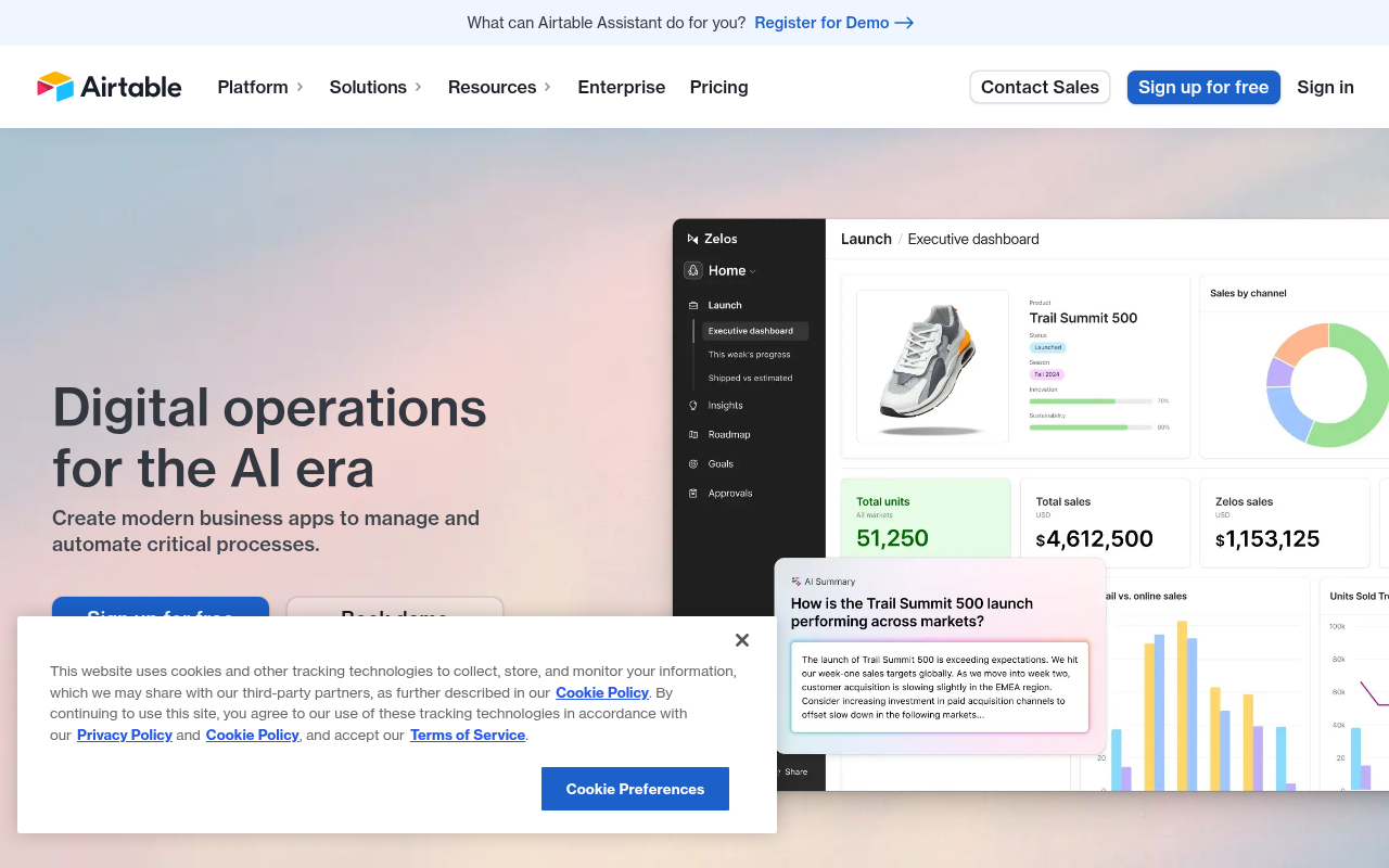 Screenshot of Airtable Review: The AI-Powered Low-Code App Builder