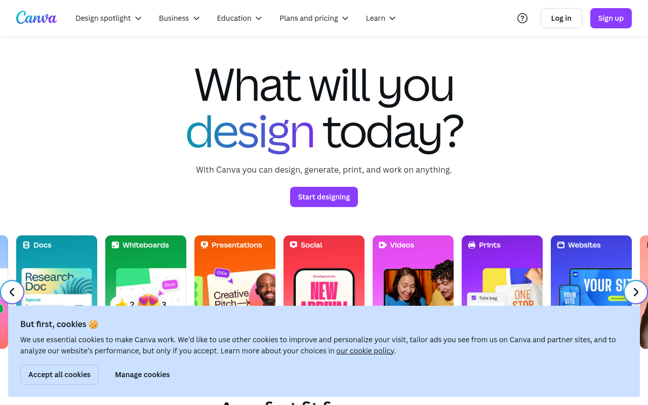 Screenshot of Canva Review: Design Made Easy with AI