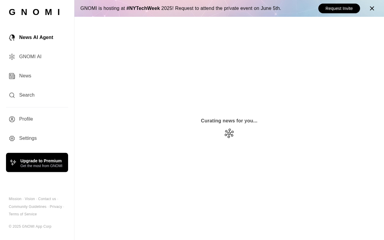 Screenshot of Gnomi: Your Personal Information Passport to Online Social Networking
