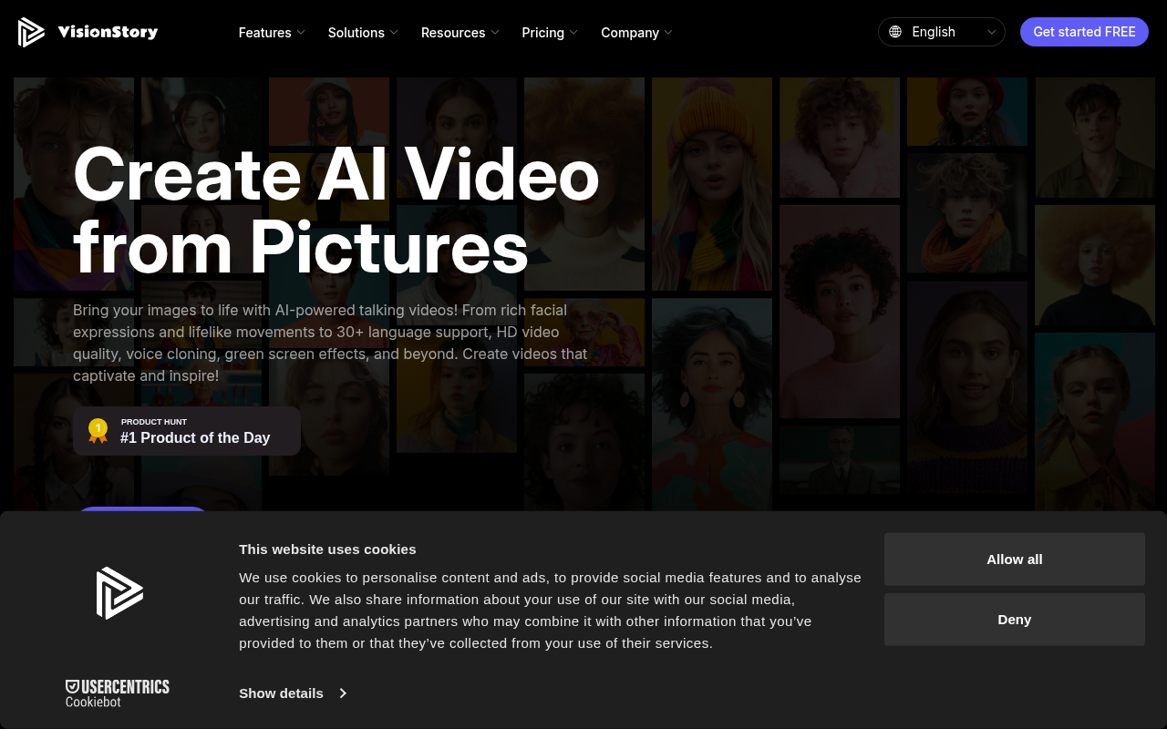 Screenshot of VisionStory: Create Engaging AI Videos from Photos